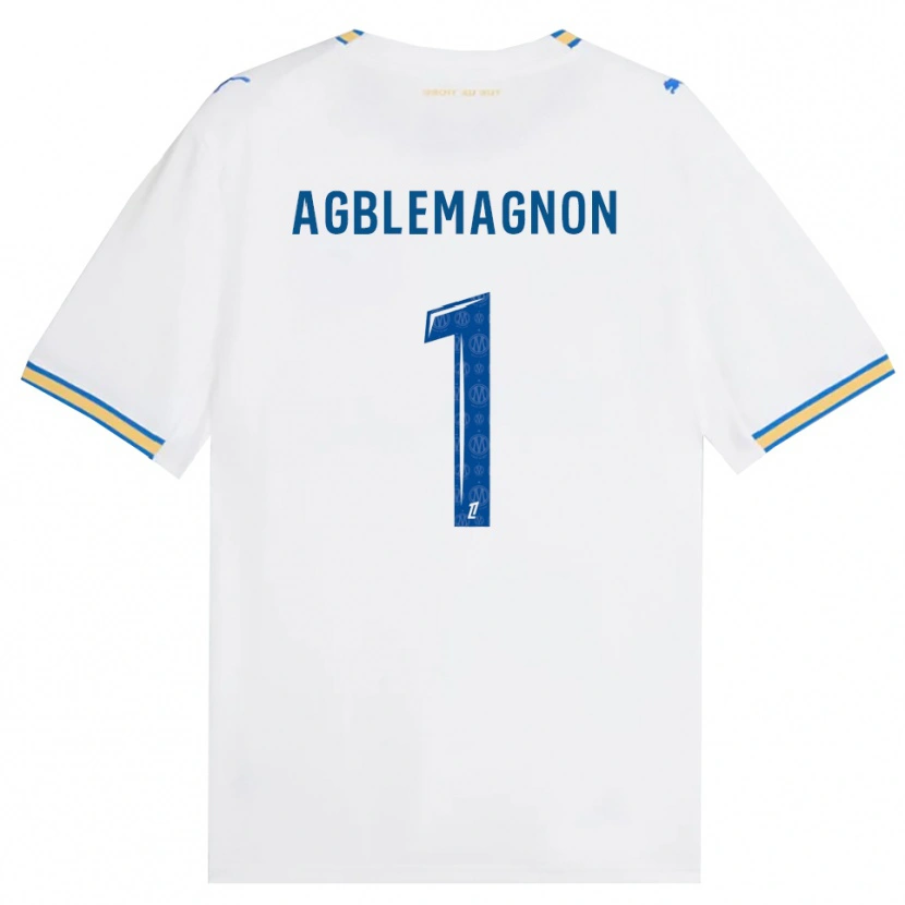 Danxen Bambino Maglia Jordan Agblemagnon #1 Blu Schiarente Bianco Kit Gara Home 2026/27 Maglietta