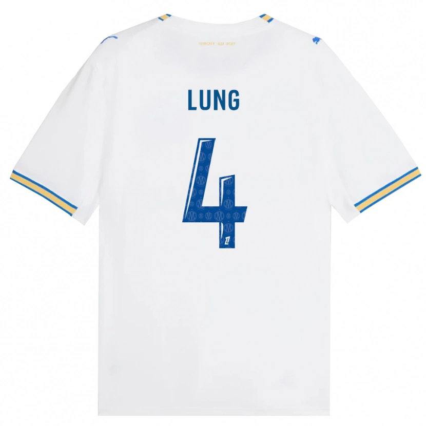 Danxen Bambino Maglia Sacha Lung #4 Blu Schiarente Bianco Kit Gara Home 2026/27 Maglietta