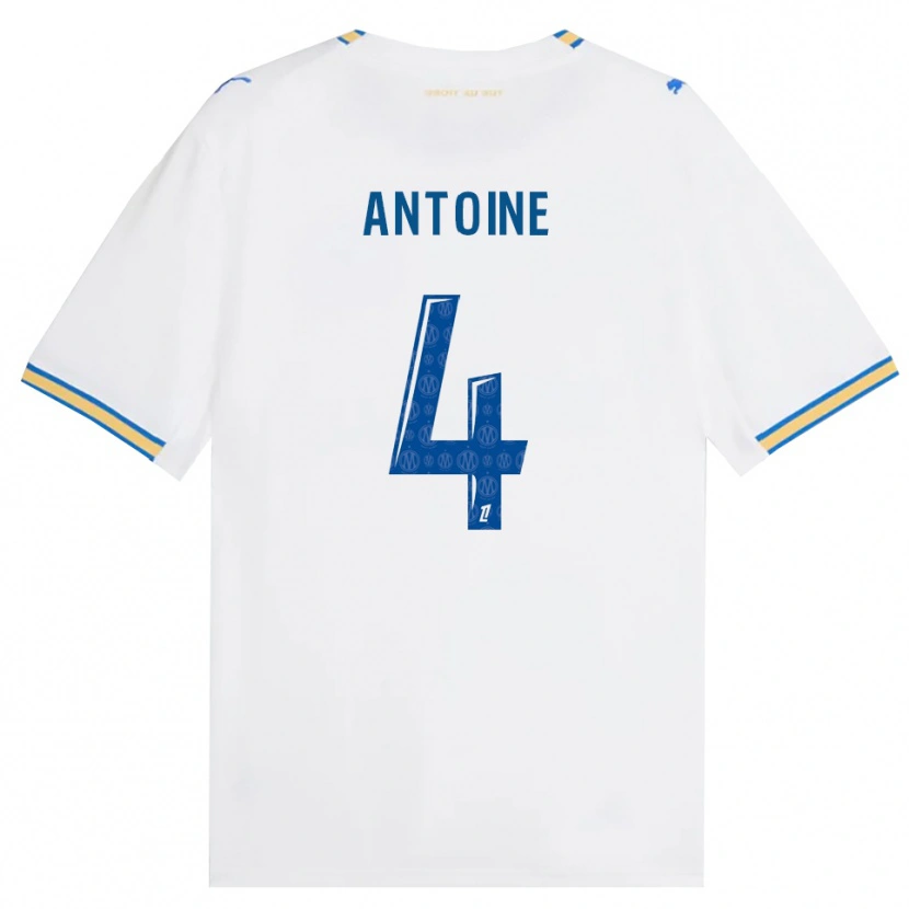 Danxen Bambino Maglia Maud Antoine #4 Blu Schiarente Bianco Kit Gara Home 2026/27 Maglietta
