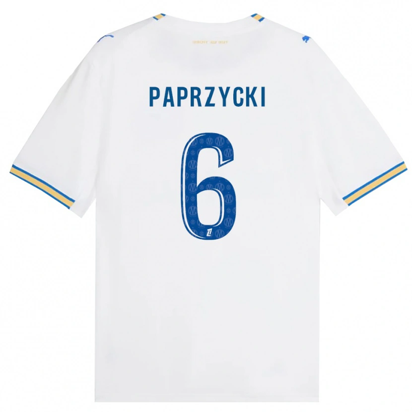 Danxen Bambino Maglia Aurore Paprzycki #6 Blu Schiarente Bianco Kit Gara Home 2026/27 Maglietta