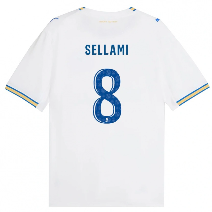 Danxen Bambino Maglia Yanis Sellami #8 Blu Schiarente Bianco Kit Gara Home 2026/27 Maglietta