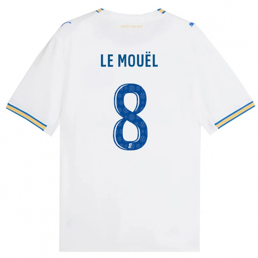 Danxen Bambino Maglia Margaux Le Mouël #8 Blu Schiarente Bianco Kit Gara Home 2026/27 Maglietta