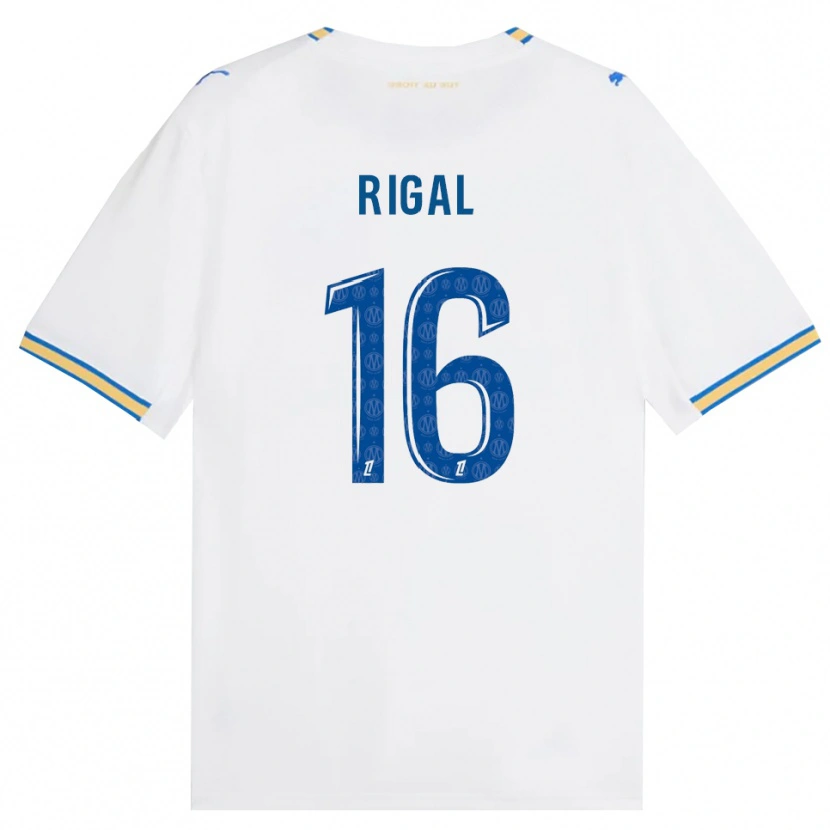 Danxen Bambino Maglia Pablo Rigal #16 Blu Schiarente Bianco Kit Gara Home 2026/27 Maglietta