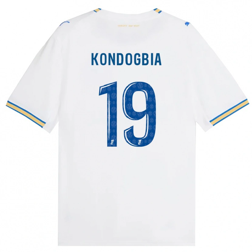 Danxen Bambino Maglia Geoffrey Kondogbia #19 Blu Schiarente Bianco Kit Gara Home 2026/27 Maglietta