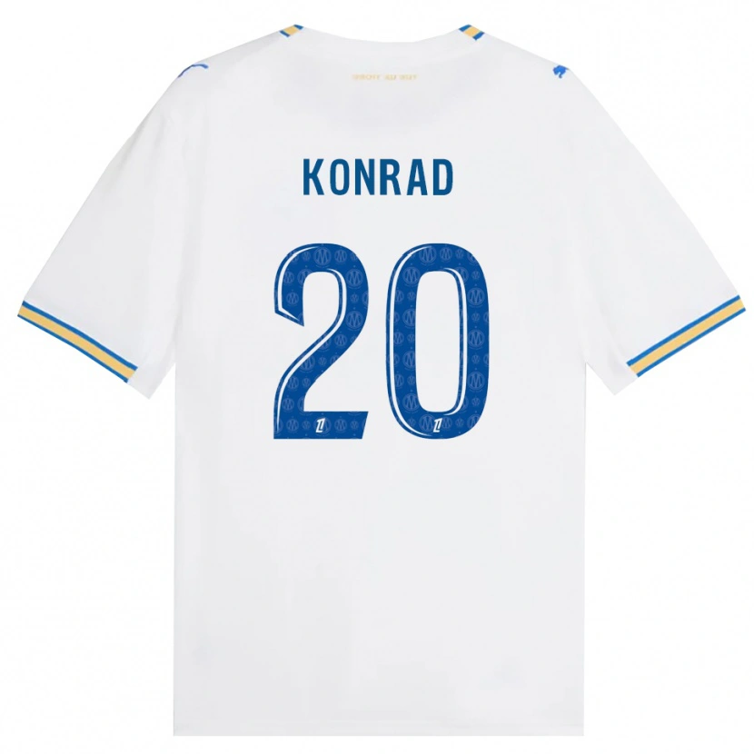 Danxen Bambino Maglia Konrad De La Fuente #20 Blu Schiarente Bianco Kit Gara Home 2026/27 Maglietta