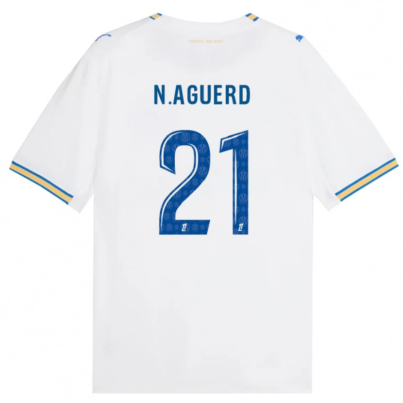 Danxen Bambino Maglia Nayef Aguerd #21 Blu Schiarente Bianco Kit Gara Home 2026/27 Maglietta