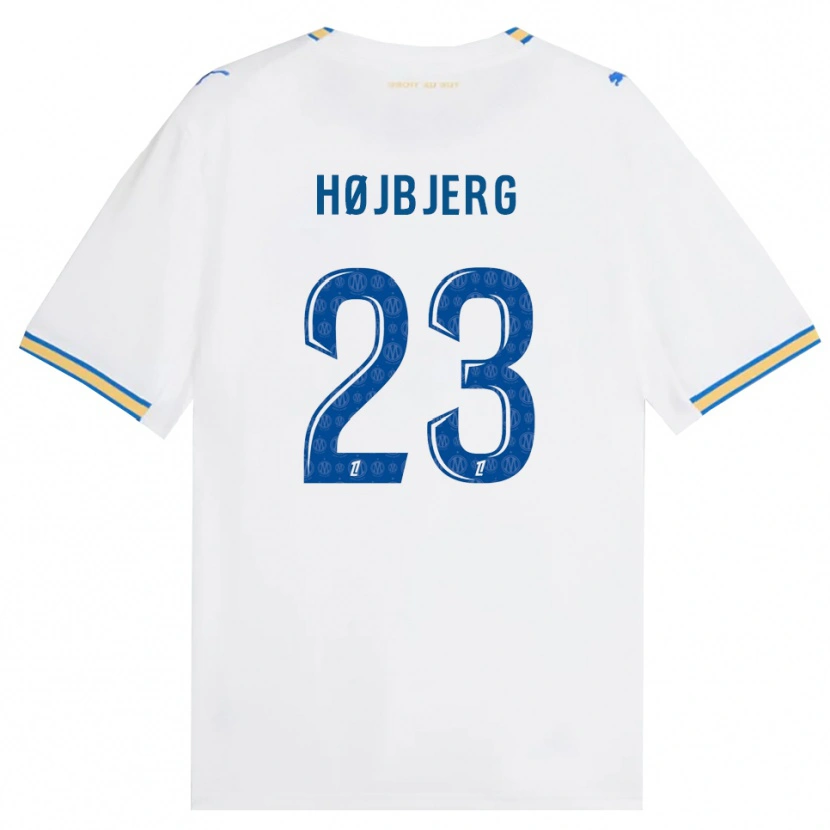 Danxen Bambino Maglia Pierre-Emile Højbjerg #23 Blu Schiarente Bianco Kit Gara Home 2026/27 Maglietta