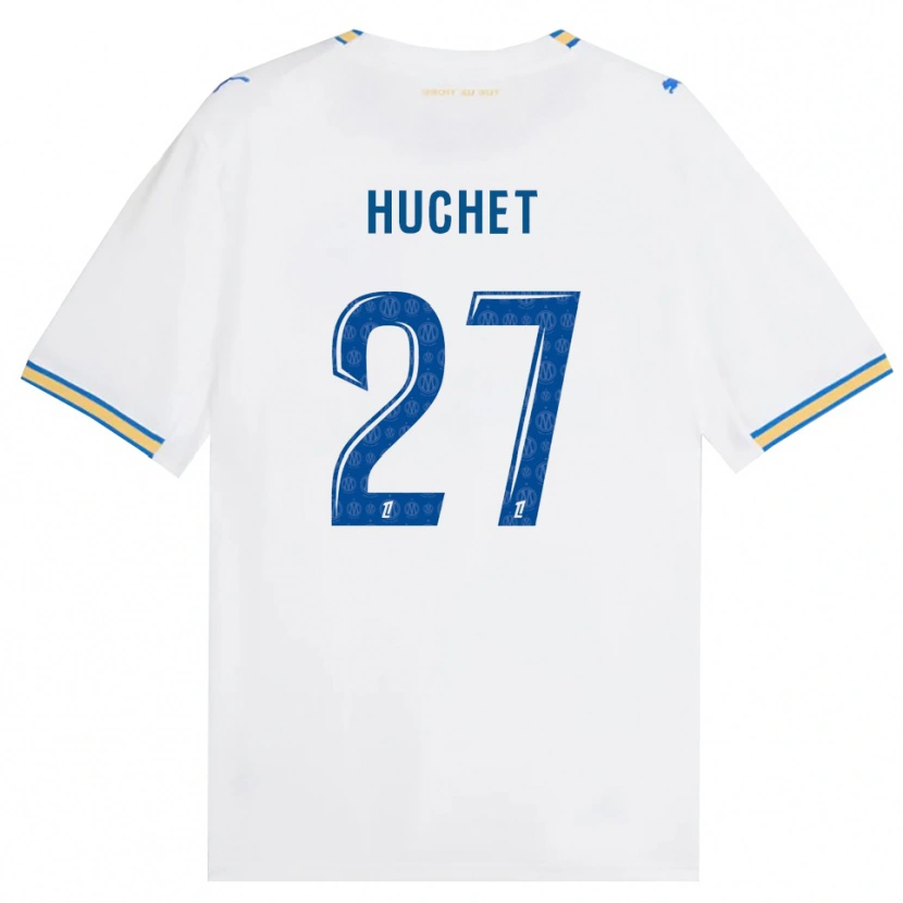 Danxen Bambino Maglia Sarah Huchet #27 Blu Schiarente Bianco Kit Gara Home 2026/27 Maglietta