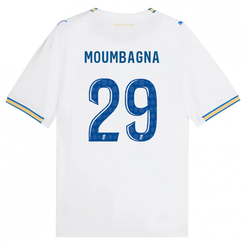 Danxen Bambino Maglia Faris Moumbagna #29 Blu Schiarente Bianco Kit Gara Home 2026/27 Maglietta
