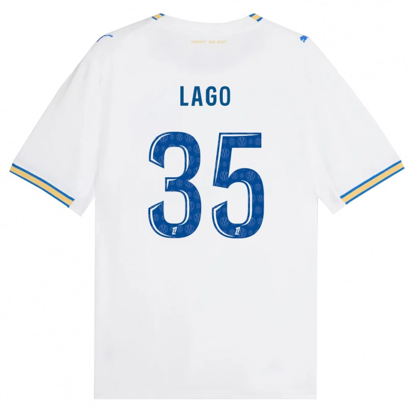 Danxen Bambino Maglia Ange Lago #35 Blu Schiarente Bianco Kit Gara Home 2026/27 Maglietta