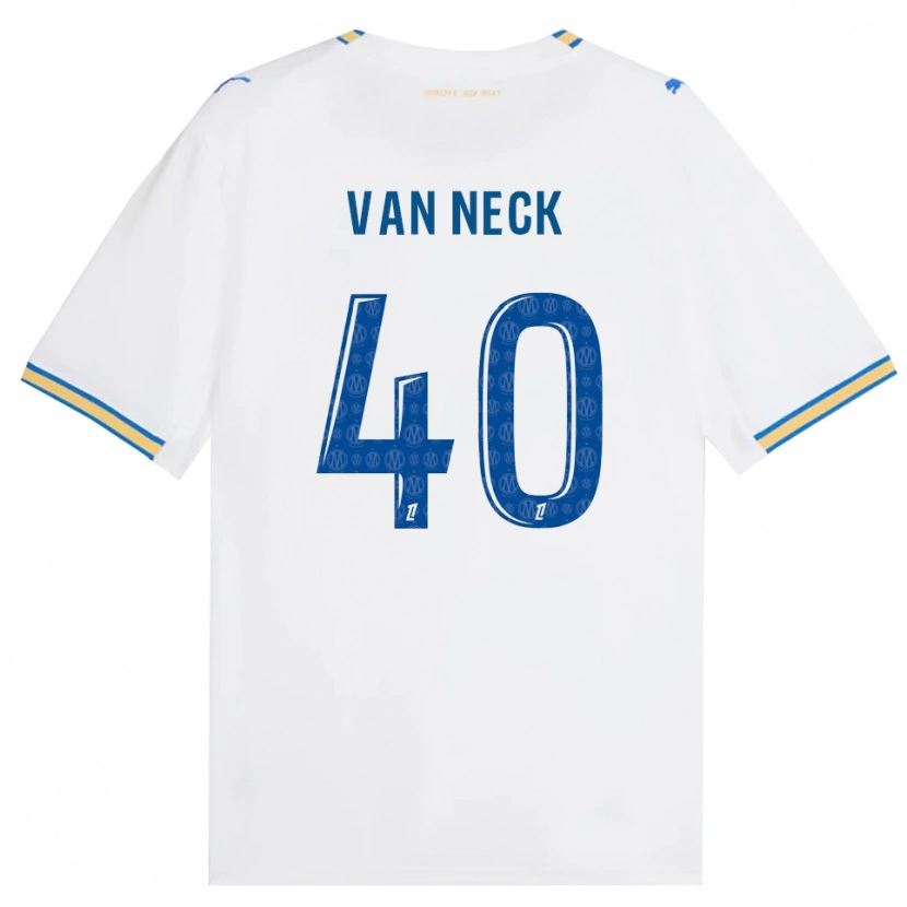 Danxen Bambino Maglia Jelle Van Neck #40 Blu Schiarente Bianco Kit Gara Home 2026/27 Maglietta