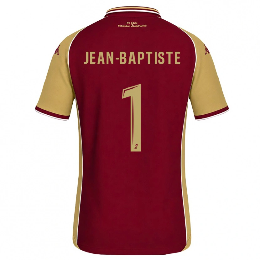 Danxen Bambino Maglia Romain Jean-Baptiste #1 Goldenrod Rosso Scuro Kit Gara Home 2026/27 Maglietta