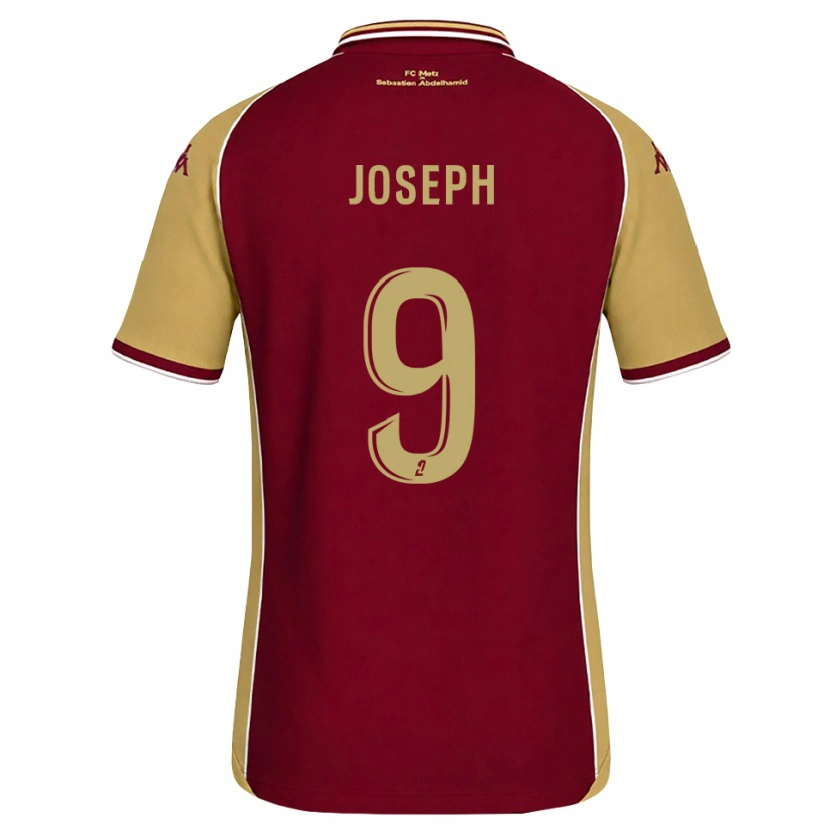 Danxen Bambino Maglia Amélie Joseph #9 Goldenrod Rosso Scuro Kit Gara Home 2026/27 Maglietta
