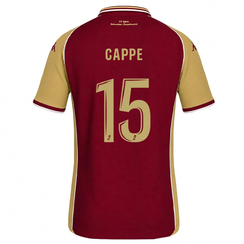 Danxen Bambino Maglia Djibril Cappe #15 Goldenrod Rosso Scuro Kit Gara Home 2026/27 Maglietta