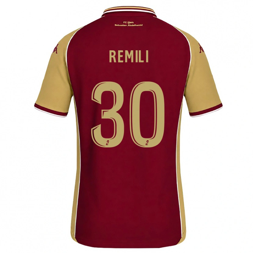 Danxen Bambino Maglia Célia Remili #30 Goldenrod Rosso Scuro Kit Gara Home 2026/27 Maglietta