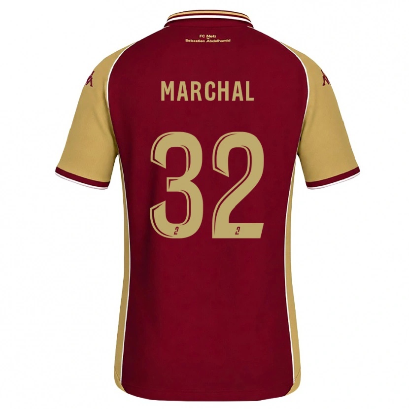 Danxen Bambino Maglia Adam Marchal #32 Goldenrod Rosso Scuro Kit Gara Home 2026/27 Maglietta