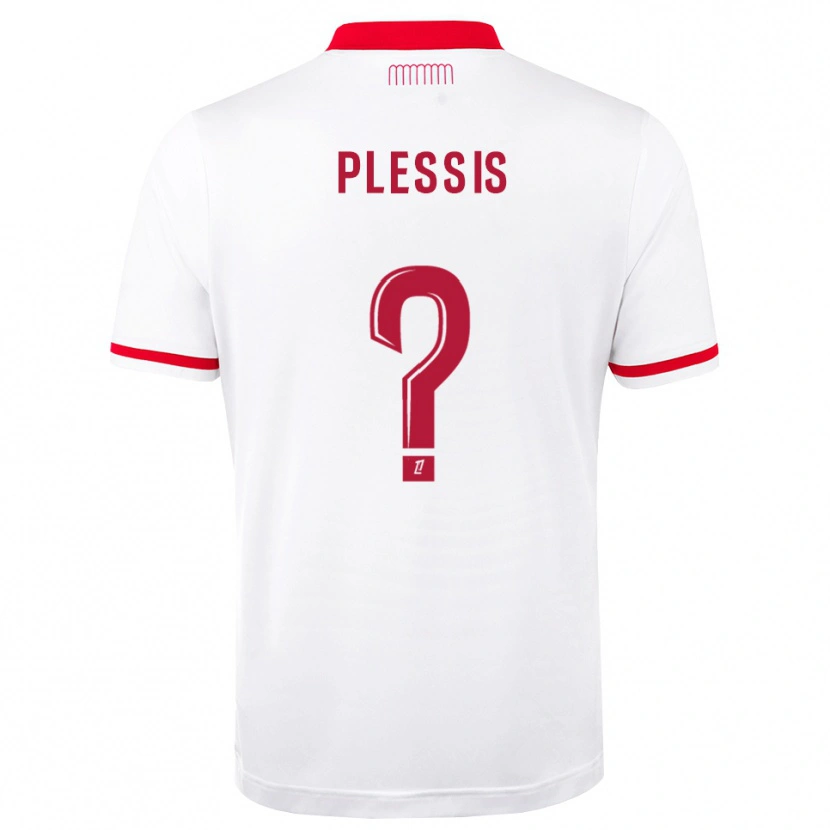 Danxen Bambino Maglia Mathys Plessis #0 Rosso Bianco Kit Gara Home 2026/27 Maglietta