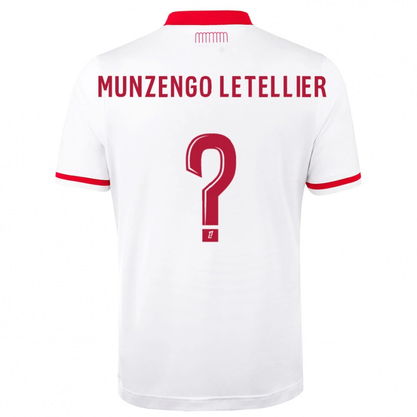 Danxen Bambino Maglia Viany Munzengo Letellier #0 Rosso Bianco Kit Gara Home 2026/27 Maglietta