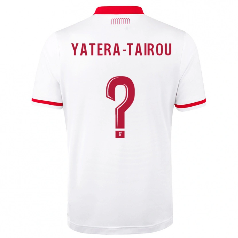 Danxen Bambino Maglia Lassana Yatera-Tairou #0 Rosso Bianco Kit Gara Home 2026/27 Maglietta