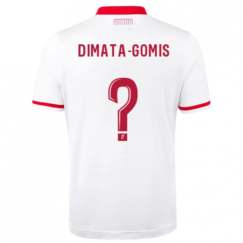 Danxen Bambino Maglia Kamron Dimata-Gomis #0 Rosso Bianco Kit Gara Home 2026/27 Maglietta