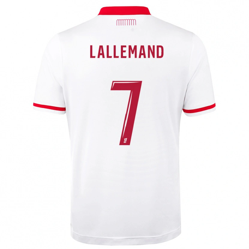 Danxen Bambino Maglia Nassim Lallemand #7 Rosso Bianco Kit Gara Home 2026/27 Maglietta