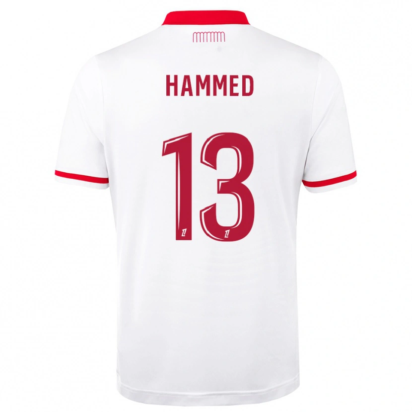 Danxen Bambino Maglia Maher Hammed #13 Rosso Bianco Kit Gara Home 2026/27 Maglietta