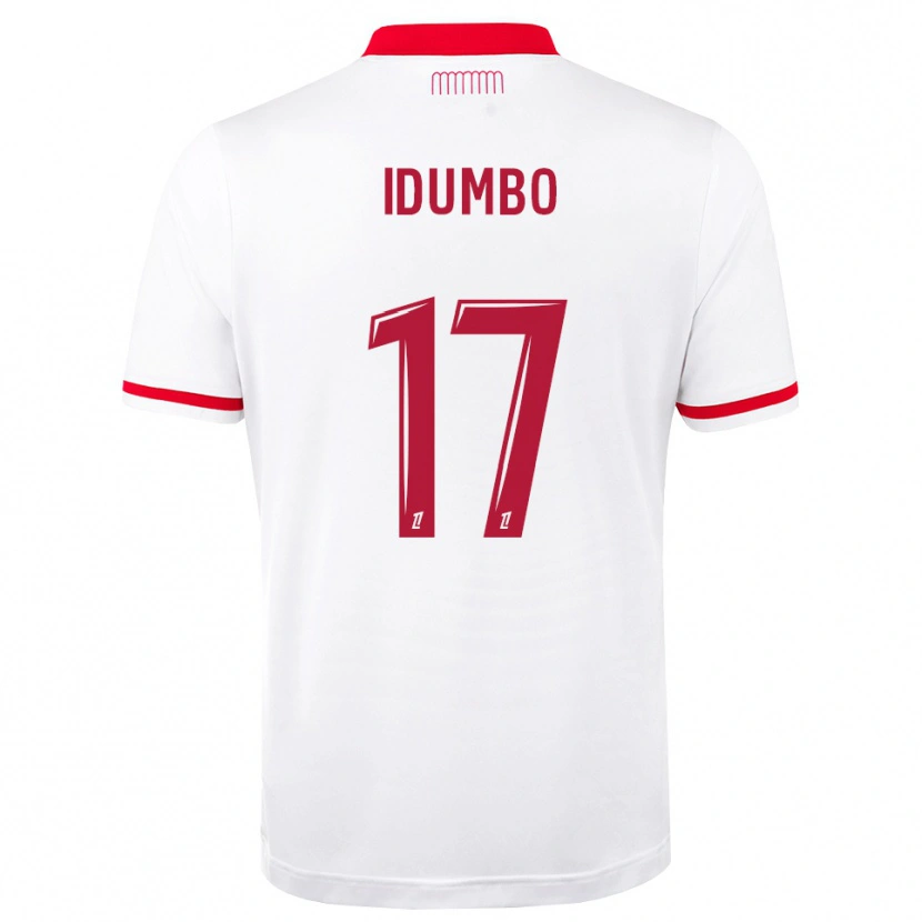 Danxen Bambino Maglia Stanis Idumbo #17 Rosso Bianco Kit Gara Home 2026/27 Maglietta