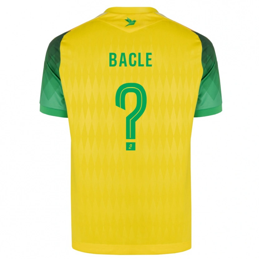 Danxen Bambino Maglia Thomas Bacle #0 Giallo Verde Rosso Kit Gara Home 2026/27 Maglietta