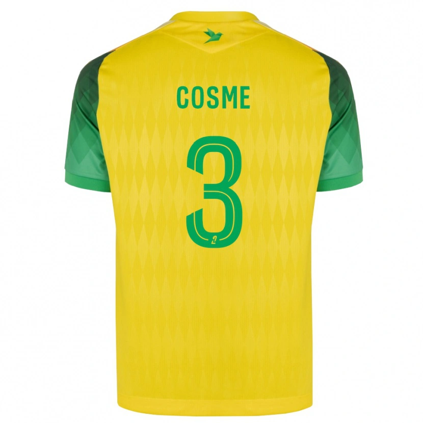 Danxen Bambino Maglia Caitlin Cosme #3 Giallo Verde Rosso Kit Gara Home 2026/27 Maglietta