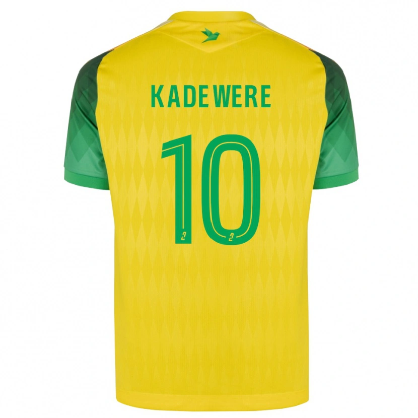 Danxen Bambino Maglia Tino Kadewere #10 Giallo Verde Rosso Kit Gara Home 2026/27 Maglietta