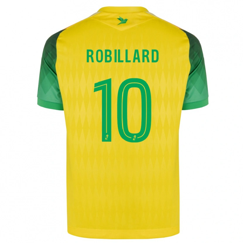 Danxen Bambino Maglia Camille Robillard #10 Giallo Verde Rosso Kit Gara Home 2026/27 Maglietta