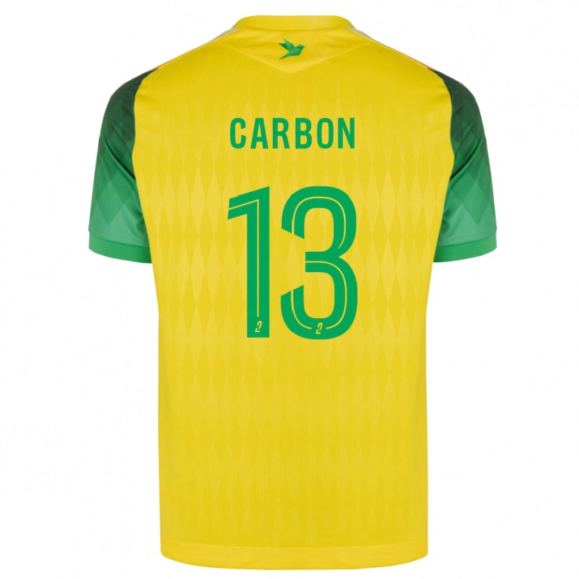 Danxen Bambino Maglia Lancelot Carbon #13 Giallo Verde Rosso Kit Gara Home 2026/27 Maglietta