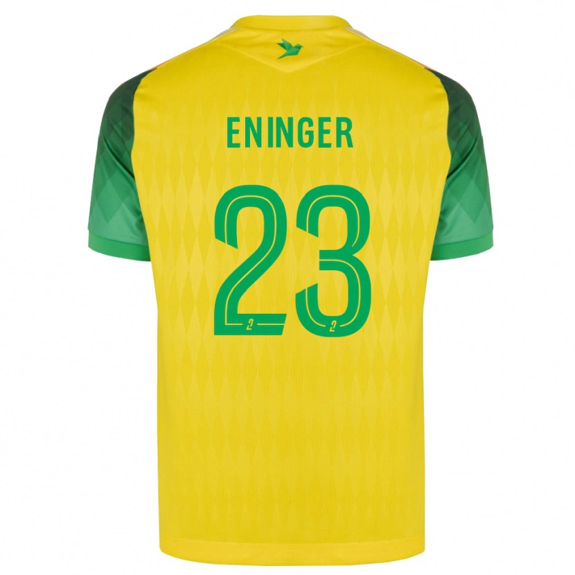 Danxen Bambino Maglia Thelma Eninger #23 Giallo Verde Rosso Kit Gara Home 2026/27 Maglietta