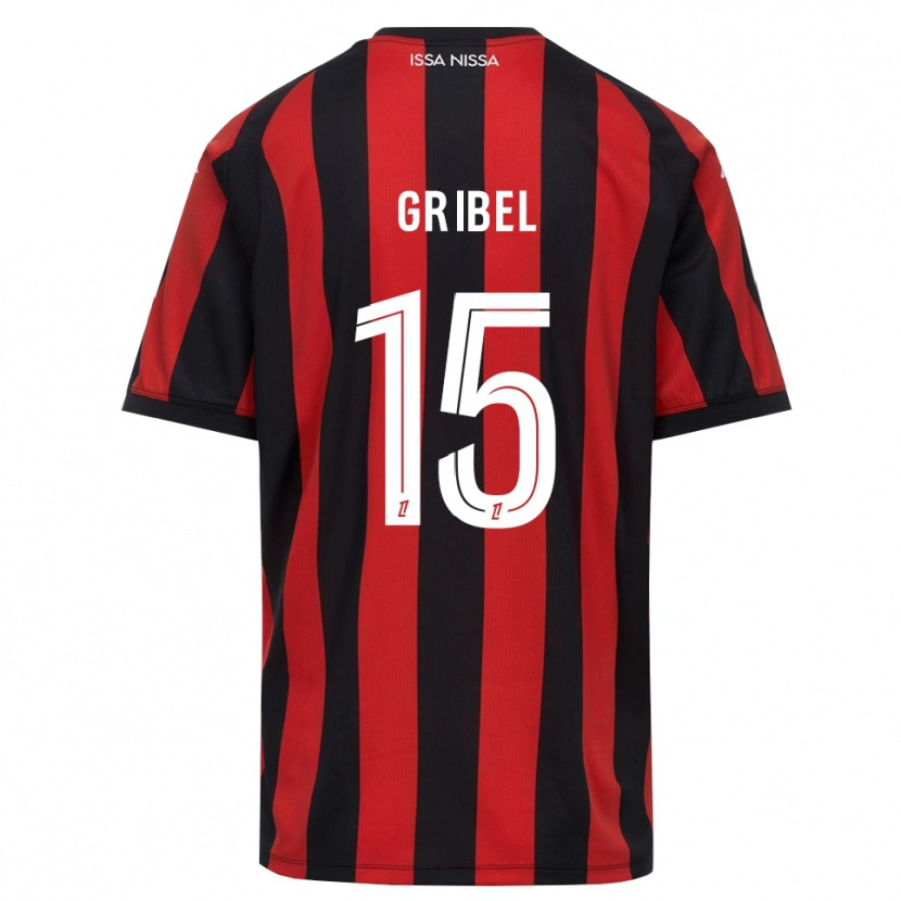 Danxen Bambino Maglia Naomie Gribel #15 Rosso Nero Bianco Kit Gara Home 2026/27 Maglietta