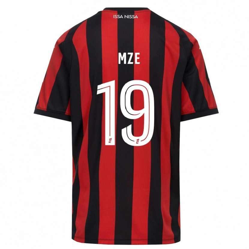 Danxen Bambino Maglia Yrma Mze Issa #19 Rosso Nero Bianco Kit Gara Home 2026/27 Maglietta