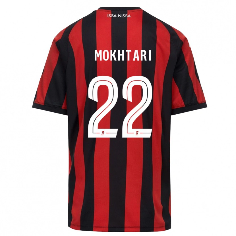 Danxen Bambino Maglia Jade Mokhtari #22 Rosso Nero Bianco Kit Gara Home 2026/27 Maglietta