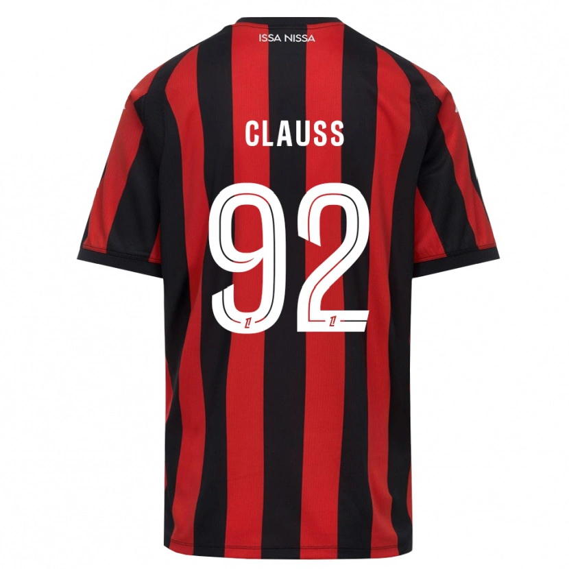 Danxen Bambino Maglia Jonathan Clauss #92 Rosso Nero Bianco Kit Gara Home 2026/27 Maglietta