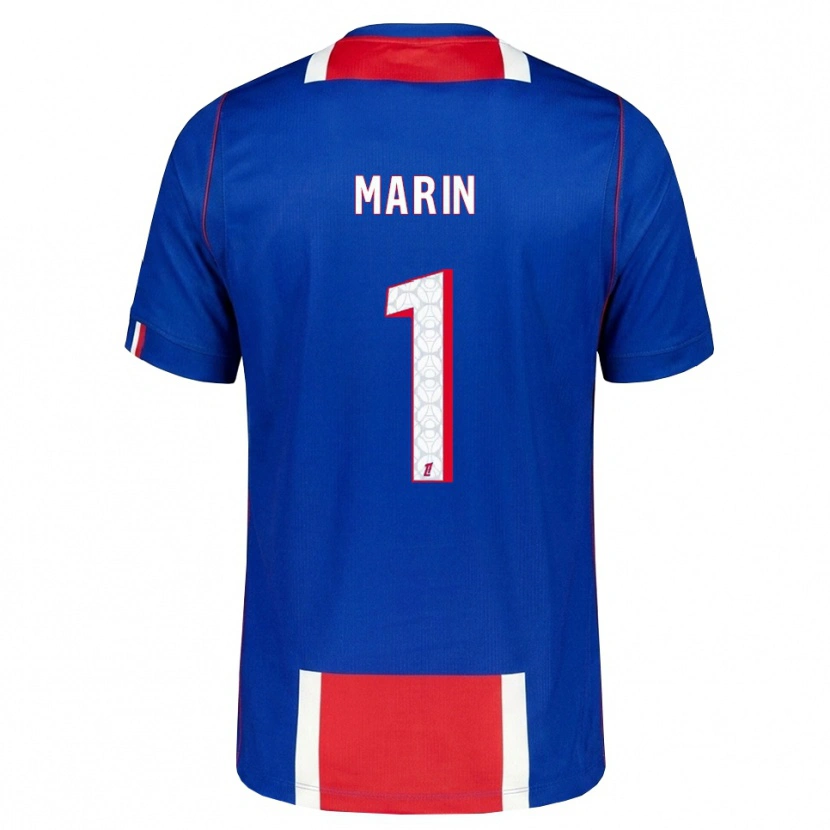 Danxen Bambino Maglia Renato Marin #1 Rosso Bianco Blu Kit Gara Home 2026/27 Maglietta