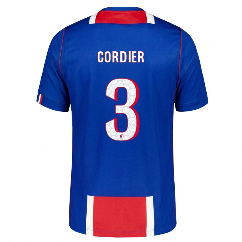 Danxen Bambino Maglia Thomas Cordier #3 Rosso Bianco Blu Kit Gara Home 2026/27 Maglietta