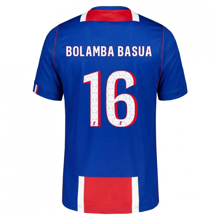 Danxen Bambino Maglia Kévin Bolamba Basua #16 Rosso Bianco Blu Kit Gara Home 2026/27 Maglietta