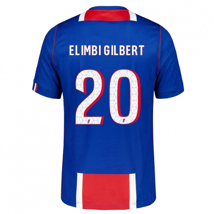 Danxen Bambino Maglia Tara Elimbi Gilbert #20 Rosso Bianco Blu Kit Gara Home 2026/27 Maglietta