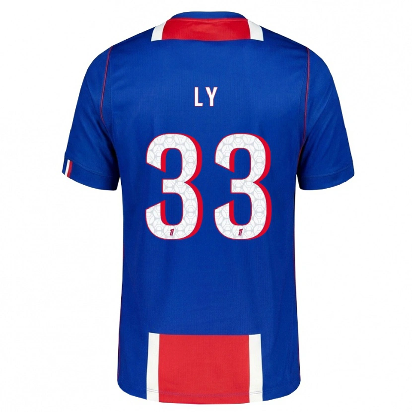 Danxen Bambino Maglia Elijah Ly #33 Rosso Bianco Blu Kit Gara Home 2026/27 Maglietta