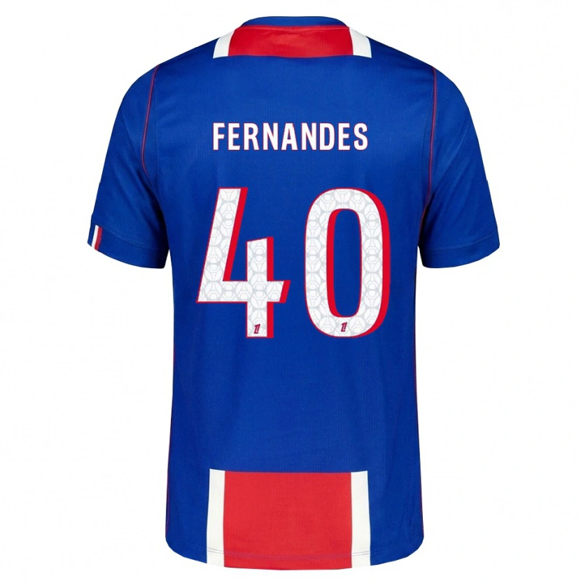Danxen Bambino Maglia Alyssa Fernandes #40 Rosso Bianco Blu Kit Gara Home 2026/27 Maglietta