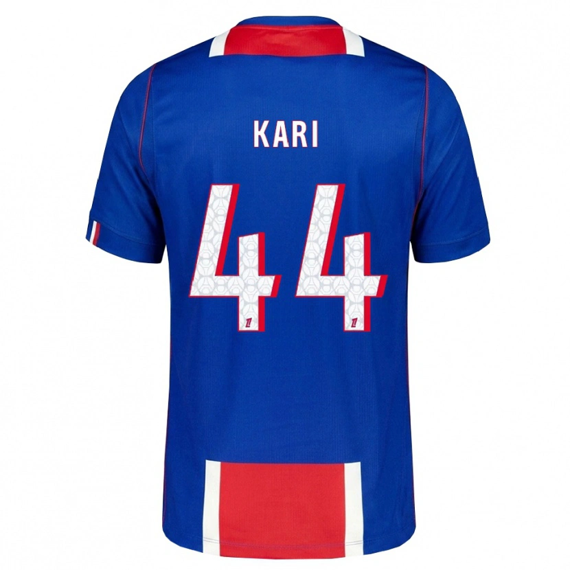 Danxen Bambino Maglia Ayman Kari #44 Rosso Bianco Blu Kit Gara Home 2026/27 Maglietta