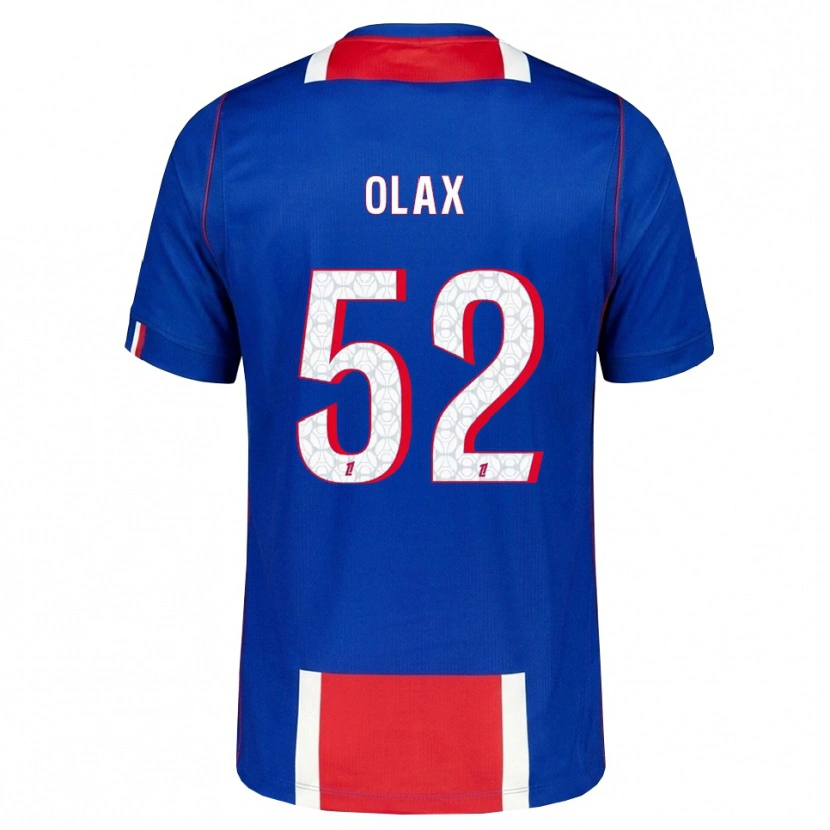Danxen Bambino Maglia Djamy Olax #52 Rosso Bianco Blu Kit Gara Home 2026/27 Maglietta