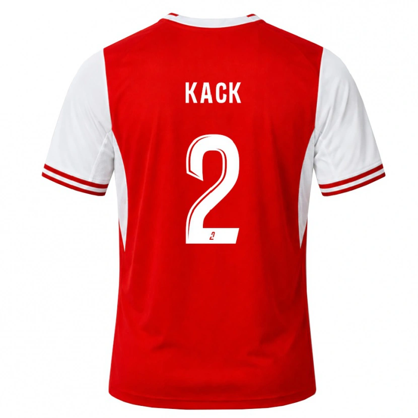 Danxen Bambino Maglia Mathilde Kack #2 Rosso Bianco Kit Gara Home 2026/27 Maglietta