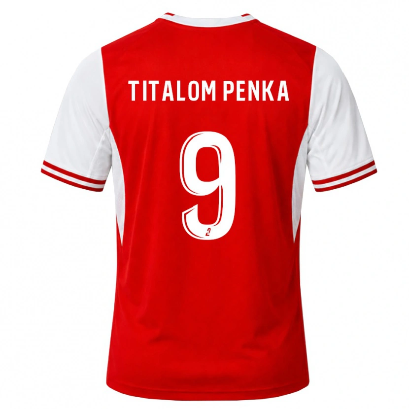 Danxen Bambino Maglia Titalom Penka #9 Rosso Bianco Kit Gara Home 2026/27 Maglietta