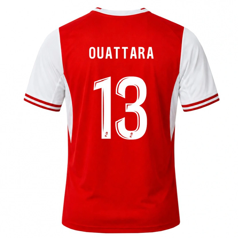 Danxen Bambino Maglia Abou Ouattara #13 Rosso Bianco Kit Gara Home 2026/27 Maglietta