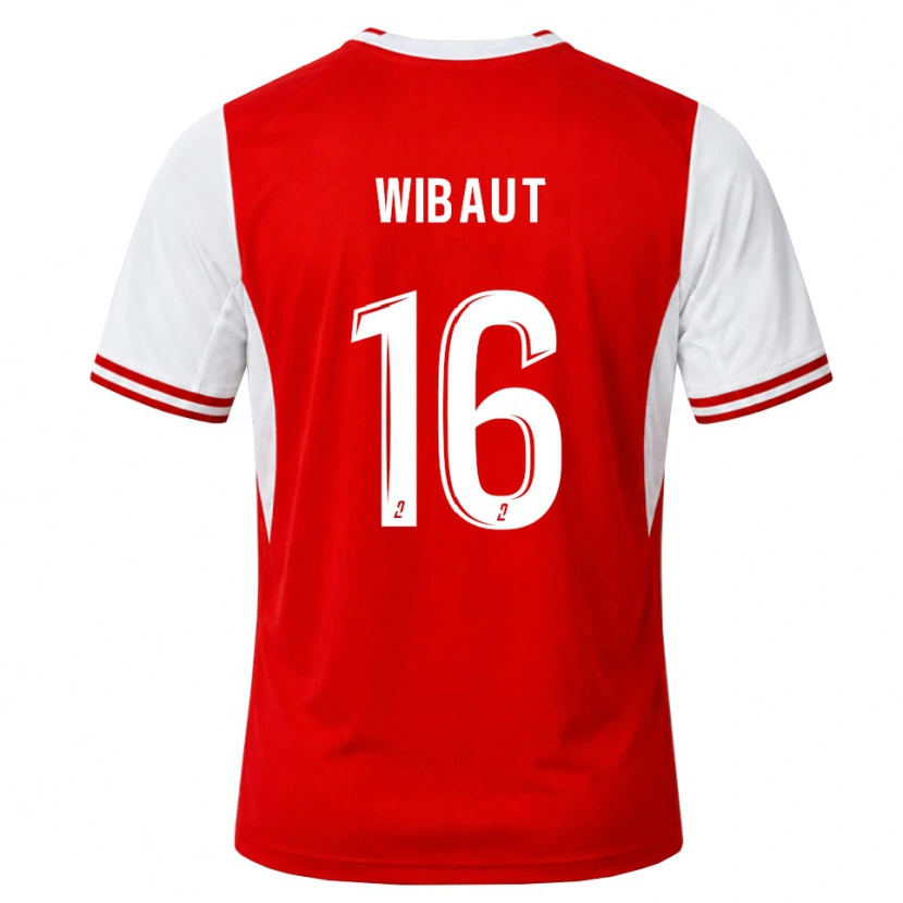 Danxen Bambino Maglia Clara Wibaut #16 Rosso Bianco Kit Gara Home 2026/27 Maglietta