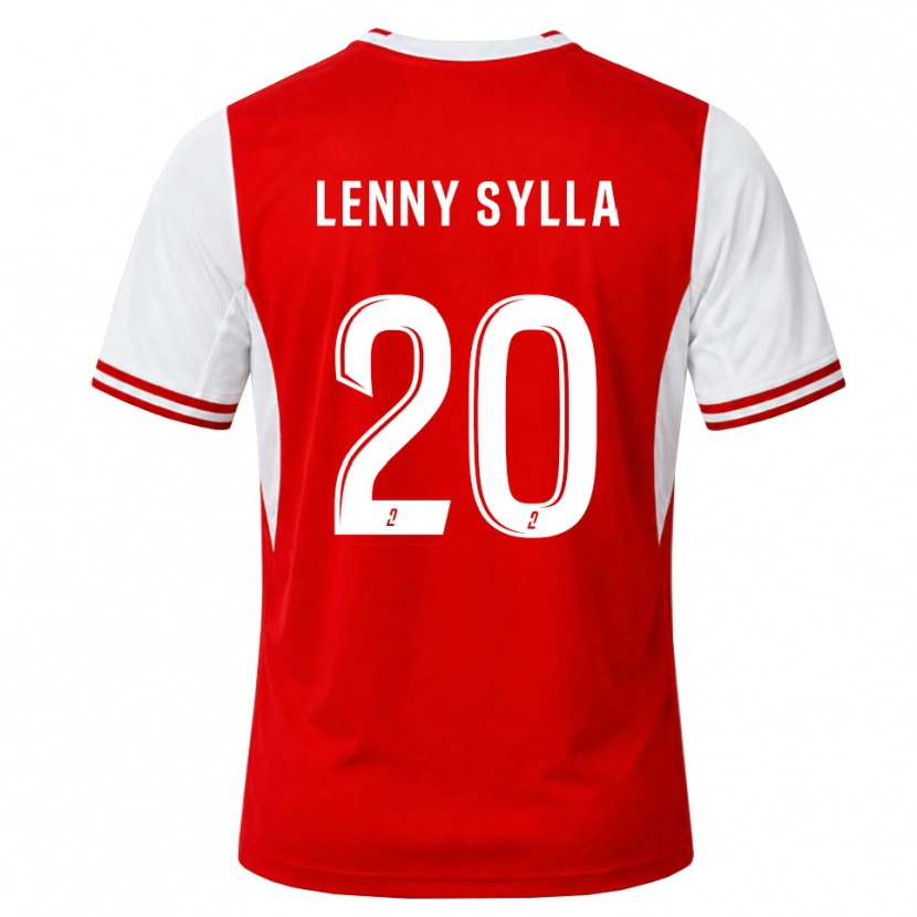 Danxen Bambino Maglia Lenny Sylla #20 Rosso Bianco Kit Gara Home 2026/27 Maglietta